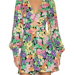 AFRM Merino Dress in Neon Garden